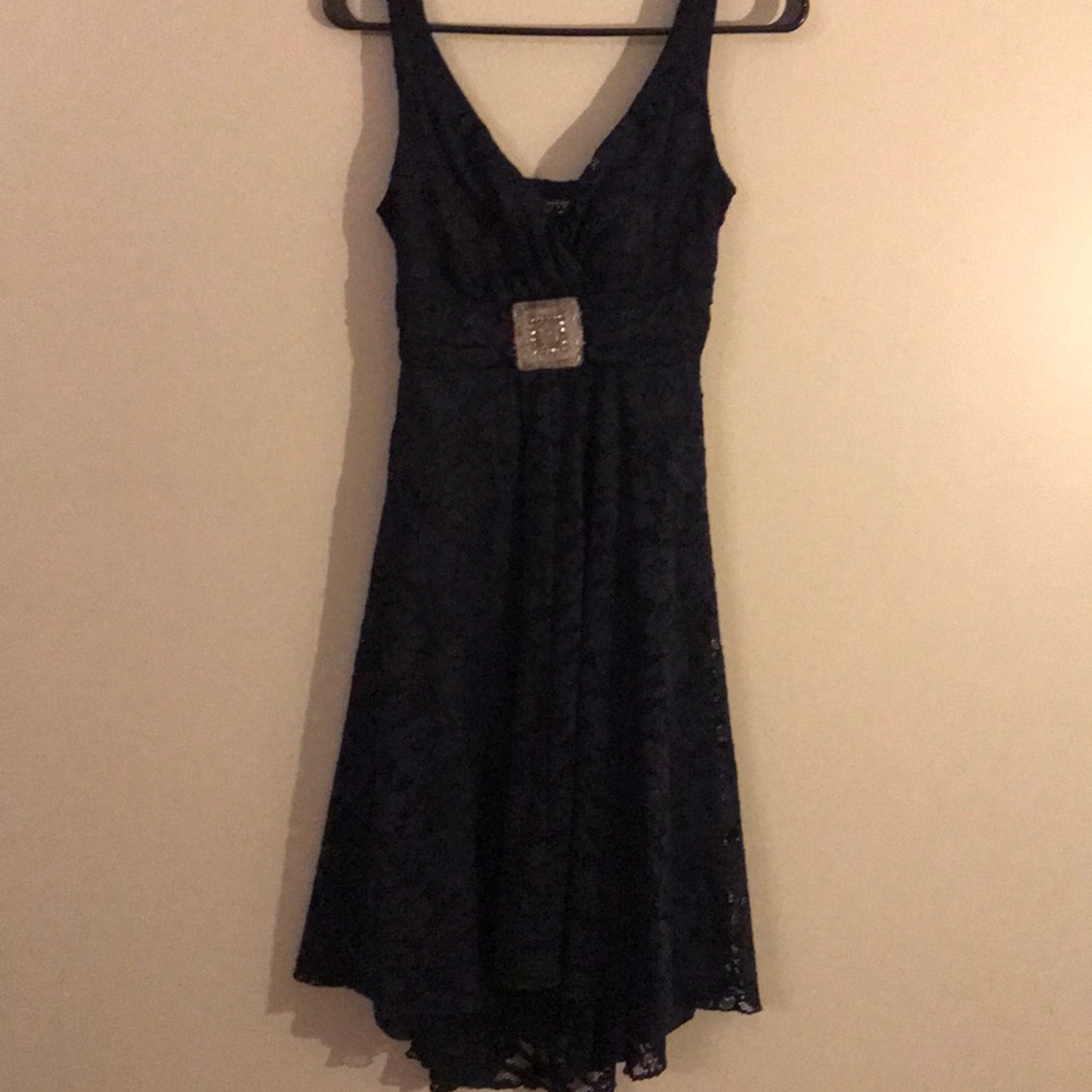 Navy lace dress